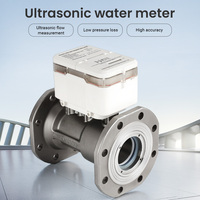 Compteur d'eau intelligent à ultrasons à brides DN100 4 pouces R160 en acier inoxydable 304 NB-IoT 100 m³/h avec surveillance à distance AMR
