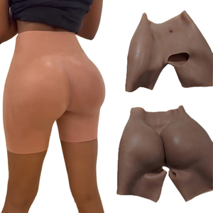 Pantalones de silicona con relleno para realce de glúteos, tallas grandes, con entrepierna abierta, faja moldeadora para mujer, envío directo - Product Image 6