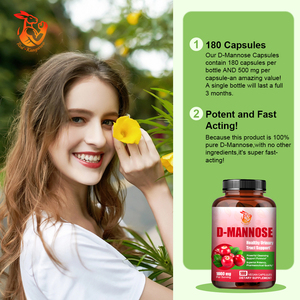 Compléments alimentaires à base de plantes les plus vendus avec D-Mannose pour la maintenance quotidienne du bien-être des adultes, capsules de compléments alimentaires D-Mannose - Product Image 5