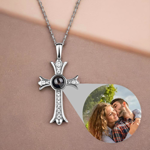 Hot-Selling Gepersonaliseerde Niet-Vervagende Ketting Geometrische Geheugenprojectie 100 Taal "Ik Hou Van Je" Ketting - Product Image 4