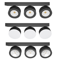 Lampe LED d'intérieur à montage en surface RONSE au design moderne avec cadre en aluminium focalisable à partir de 15 ° -40 °   Plafonnier encastré