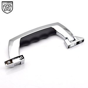 Universal <b>Luggage</b> Handle Chrome Leather <b>Strap</b> Replacement Bag Accessory - Product Image 2