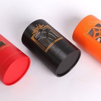 Boîtes arrondies Cylindre à chaud estampage à chaud Boîtes en papier de conception évidées pour parfum avec protection EVA