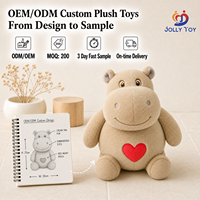 Expédition DDP, Peluches Hippopotame Personnalisées, Conception OEM, Animaux en Peluche Doux, Faible MOQ, Peluches Anime Personnalisées