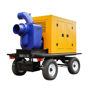 Camion pompe diesel mobile avec pompe centrifuge à eau à bride de 1-1/2 pouce pour la lutte contre les inondations et le drainage d'urgence - Product Image 1
