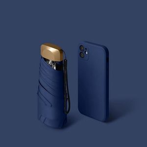 Paraguas de Bolsillo de Doble Uso para Adultos - Manual, con Panel Grueso, Mini, Ligero, para Publicidad, Regalos Empresariales, Logotipo Personalizado, Estilo Americano - Product Image 2