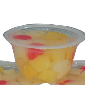 水果鸡尾酒糖浆罐头水果鸡尾酒塑料杯