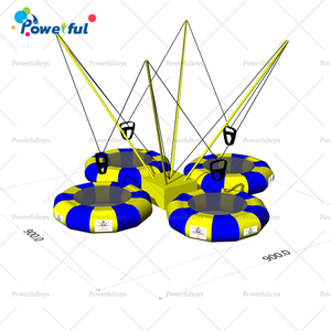 Trampoline gonflable 4 en 1 sur mesure avec roues pour divertissement en plein air - Product Image 6