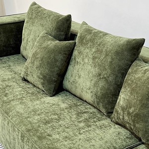 Sofá combinado verde oliva de compresión escandinavo personalizable, sofá modular de espuma de alta densidad informal simple para dormitorio - Product Image 3