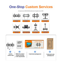 Venta directa de fábrica Universal LED LCD Flat Panel TV Cart 32-75 pulgadas Altura ajustable Floor Stand Rolling TV Cart