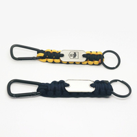 Manille réglable en acier inoxydable avec logo personnalisé pour bracelet, accessoires en métal pour paracorde, apprêts et composants de bijoux