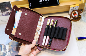 Carnet de <span class=keywords><strong>voyage</strong></span> A6 à 6 anneaux, couverture en cuir à fermeture éclair, carnet de <span class=keywords><strong>voyage</strong></span>, personnalisation de cadeaux, journal en cuir rigide, journaux en cuir Gua 40 feuilles - Product Image 5