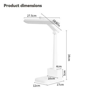 Lampe de chevet portable à LED rechargeable avec batterie USB pour la lecture, l'étude et la lecture au lit - Product Image 4