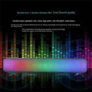 Mini barre de son de bureau Bluetooth, audio triple mode, son surround 3D, caisson de basses, boîte de son pour ordinateur portable PC - Product Image 4