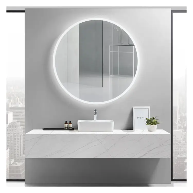 Modern Bathroom Wash Basin Cabinet Wall Hung Hotel Bathroom Furniture