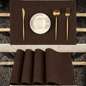 Tovagliette Classiche Europee Antiscivolo Resistenti al Calore in Vinile Intrecciato Ecologiche Lavabili in Plastica per Uso in Bar - Product Image 3