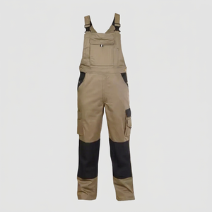 Combinaisons de travail en coton kaki pour hommes, résistantes aux flammes, résistantes à l'abrasion, durables, certifiées CE, usage industriel - Product Image 1