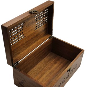 Fabricante de cajas de madera con estilo retro chino, cajas de té de madera maciza, cajas de regalo de madera con ventanas, y - Product Image 1