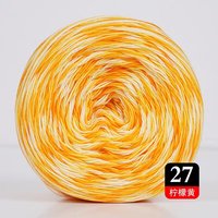 Fil fantaisie en mélange de laine tissé à la main, section courte, avec ligne teinte et dégradé de couleurs, pour la confection de boules de laine, No.6, Chine Hebei