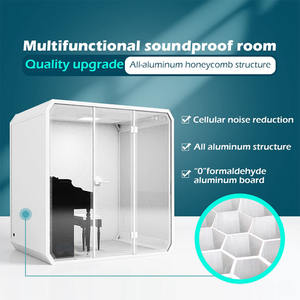 Cabina di cabina di studio del telefono dei baccelli di lavoro di riunione del baccello dell'ufficio dello spazio di lavoro Mobile dell'interno insonorizzato da vendere - Product Image 6