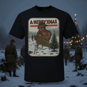 T-shirt de Noël du soldat britannique de la Première Guerre mondiale, design historique militaire - Product Image 3