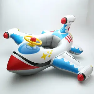 New Arrival Swimming Pool Float Ring Inflatable Swimming Ring Airplane Kids Ride-On Pool Float Seat