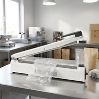 Machine manuelle de scellage et de découpe de sacs pour films plastiques, sachets en aluminium, emballages alimentaires, thé et gâteaux de lune