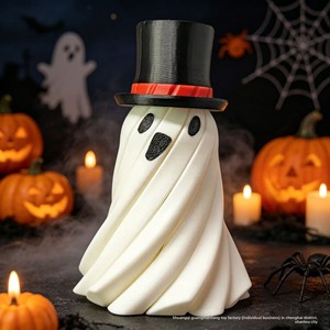 Figuras Decorativas de Escritorio de Halloween con Diseño de Fantasma, Calabaza y Mago, Impresas en 3D con PLA, Arte Moderno Novedoso Transfronterizo, con Etiquetado Compatible - Product Image 1