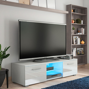 <span class=keywords><strong>TV</strong></span> mobile in legno moderno ad alta lucentezza con pannello luci LED RGB Design per soggiorno appartamento - Product Image 4