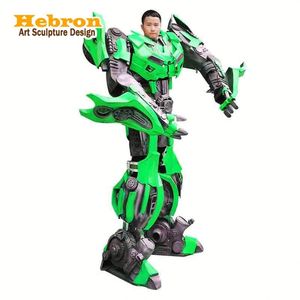 Costume de robot transformable réaliste pour adulte, conçu et fabriqué à la main par des designers, Autobot bleu portable - Product Image 1