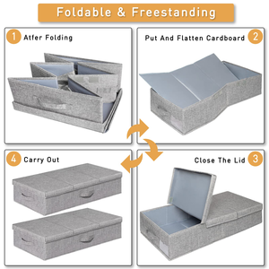 Wholesale Customizable Popular Under-Bed Storage <b>Boxes</b> Kids <b>Clothes</b> Storage Seasonal Under Bed Storage - Product Image 3