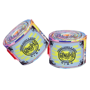 GINGPAI <span class=keywords><strong>profesional</strong></span> elástico 1,5/3/5M poliéster <span class=keywords><strong>boxeo</strong></span> <span class=keywords><strong>vendaje</strong></span> envuelve correa de mano soporte de encuadernación para adultos hombres mujeres Muay Thai - Product Image 2