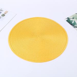 Napperon tissé en PP de couleur pure résistant à l'huile simple et moderne Tapis d'isolation de cuisine quotidien Support d'usine Napperon bon marché en gros - Product Image 2