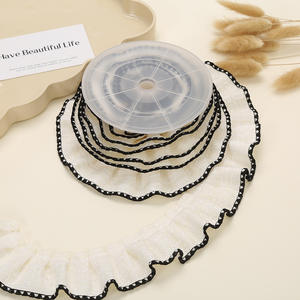 Vente en gros 5cm petit parfum à volants dentelle sangle Bouquet tissu emballage cadeau bricolage robe <span class=keywords><strong>jupe</strong></span> nœud ruban garniture - Product Image 6