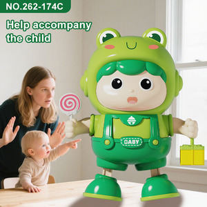 Jouet robot chantant et dansant en plastique personnalisé en forme de grenouille électrique lumineux pour les enfants, cadeau d'anniversaire de Noël - Product Image 4