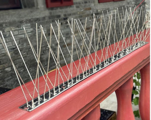 เดือยไล่นกสแตนเลสสำหรับควบคุมนกพิราบ ป้องกันนกตก สำหรับหลังคา รั้ว หน้าต่าง ขอบหน้าต่าง ภายนอกอาคาร - Product Image 3