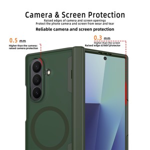 Huanmin Factory Compatible with Samsung ZFold7 Magnetic <b>Ring</b> Wireless Charging 2-in-1 90% off Stacked Screen <b>Phone</b> Case - Product Image 2