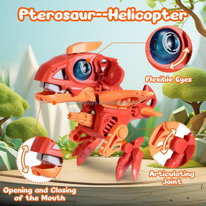 Factory Outlet 6 em 1 Modelos DeformationToys Robot DIY crianças educacionais Assembleia conjunto brinquedos dinossauro - Product Image 3