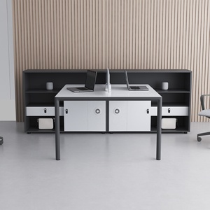 <span class=keywords><strong>Table</strong></span> de secrétaire de bureau en forme de L, meuble de bureau, moderne, avec tiroirs de rangement, nouveau Design, 2022 - Product Image 6