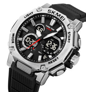 Skmei 2219 montre-bracelet pour hommes mode minimaliste analogique bracelet en cuir haute qualité étanche mouvement Seiko 5mm boîtier en alliage rond - Product Image 1