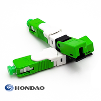 Konektor Serat Optik Cepat Hondao FAST X APC SC APC yang Dapat Dipasang di Lapangan, Konektor Cepat FTTH untuk Terminasi Kabel Drop