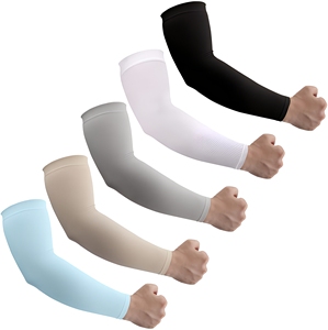 Mangas de compresión de poliéster con protección UV para hombre/mujer, elegantes, con estampado digital, para ciclismo de verano - Product Image 1
