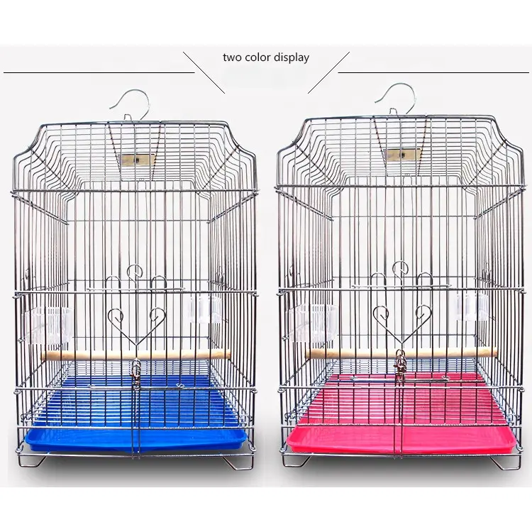 Cage à oiseaux pour les oiseaux, abri métallique de grande taille avec support, convient aux perroquets volants