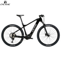 Vélo de montagne électrique EM8 Sport, vélo de ville, 27,5 17"/19", cadre en fibre de carbone, moteur central MID Drive, batterie au lithium 48V, 12 vitesses