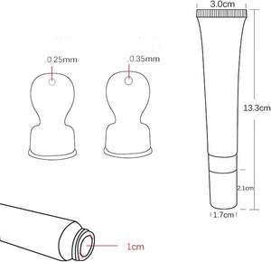 Envase Cosmético de Lujo al por Mayor, Tubo de Crema para Ojos de 20g, Vacío, con Aplicador de Aleación de Zinc - Product Image 2
