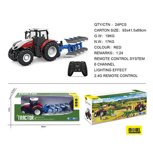 Jouet de voiture agricole en plastique 2.4GHZ 1/24 6 canaux modèle RC <span class=keywords><strong>tracteur</strong></span> <span class=keywords><strong>John</strong></span> & Deered avec charrue de renversement - Product Image 5