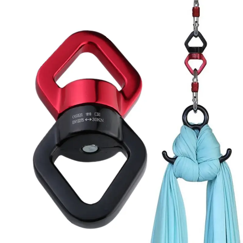 30KN 360 Safety Rotational Device Hanging Accessory Swing Swivel for Rock Climbing, Hanging Hammock