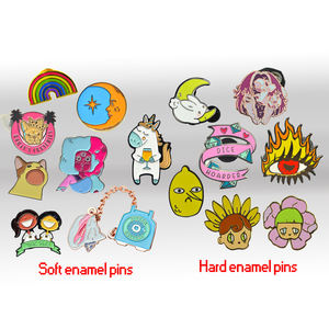 Güvenlik düğme rozet tutucu üreticisi dekoratif itme yaka iğneler özel logo büyütme - Product Image 3