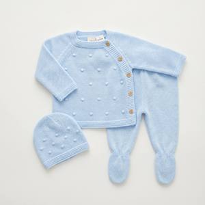 Combinaison pour bébé nouveau-né, combinaison en coton doux personnalisée, ensemble de <span class=keywords><strong>3</strong></span> vêtements, pull, pantalon, chapeau, tenues pour bébés garçons et filles, unisexe - Product Image 3