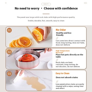 Hiện đại đơn giản sang trọng Vòng kim loại bàn xoay bàn ăn đặt với tấm đá cho nhà hàng khách sạn sử dụng đồ nội thất phòng ăn - Product Image 4